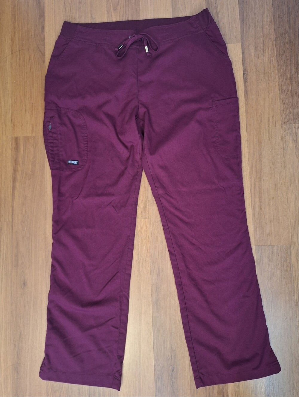 Grey's Anatomy, Barco Scrub Pants. Straight Leg, Wine, Burgundy.